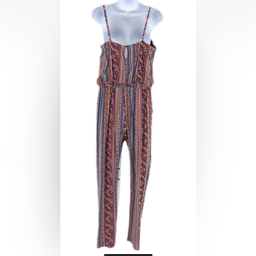 SALE! 😎 Sans Souci Vibrant Patterned Jumpsuit Size XS - Picture 2 of 14